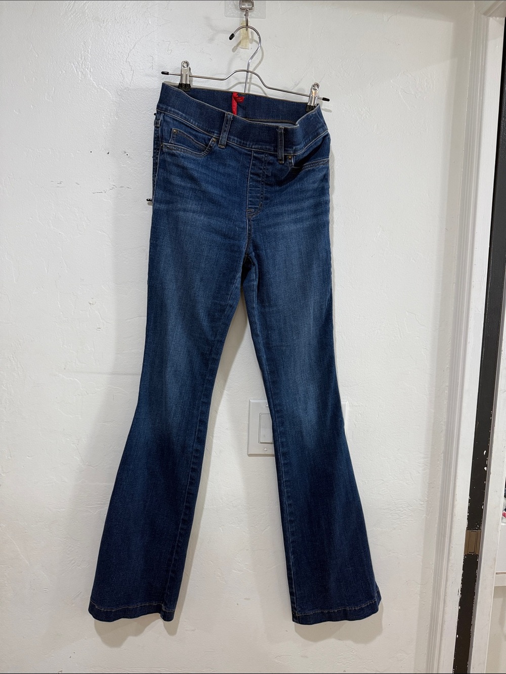 SPANX Women's Dark Blue Flare Jeans